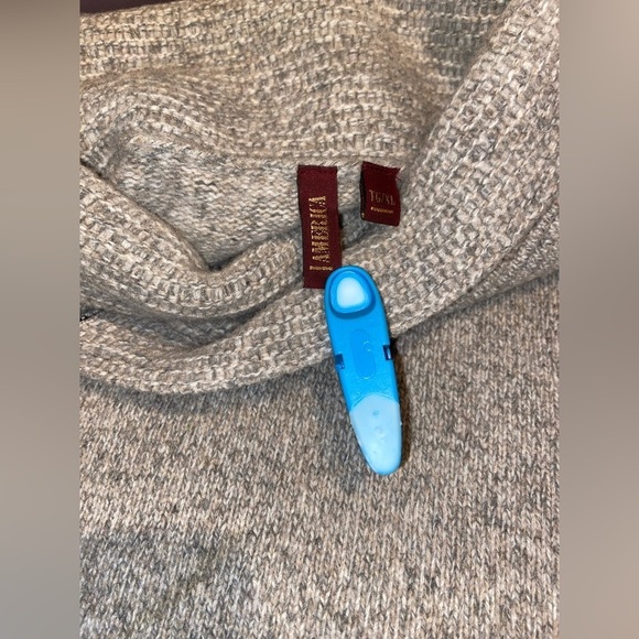 Men’s “America” Oatmeal 100% merino wool shawl collar knit sweater size XL - Picture 7 of 10